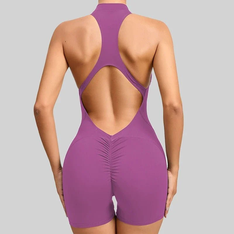 Jumpsuit-Shorts mit Reißverschluss - Image 3