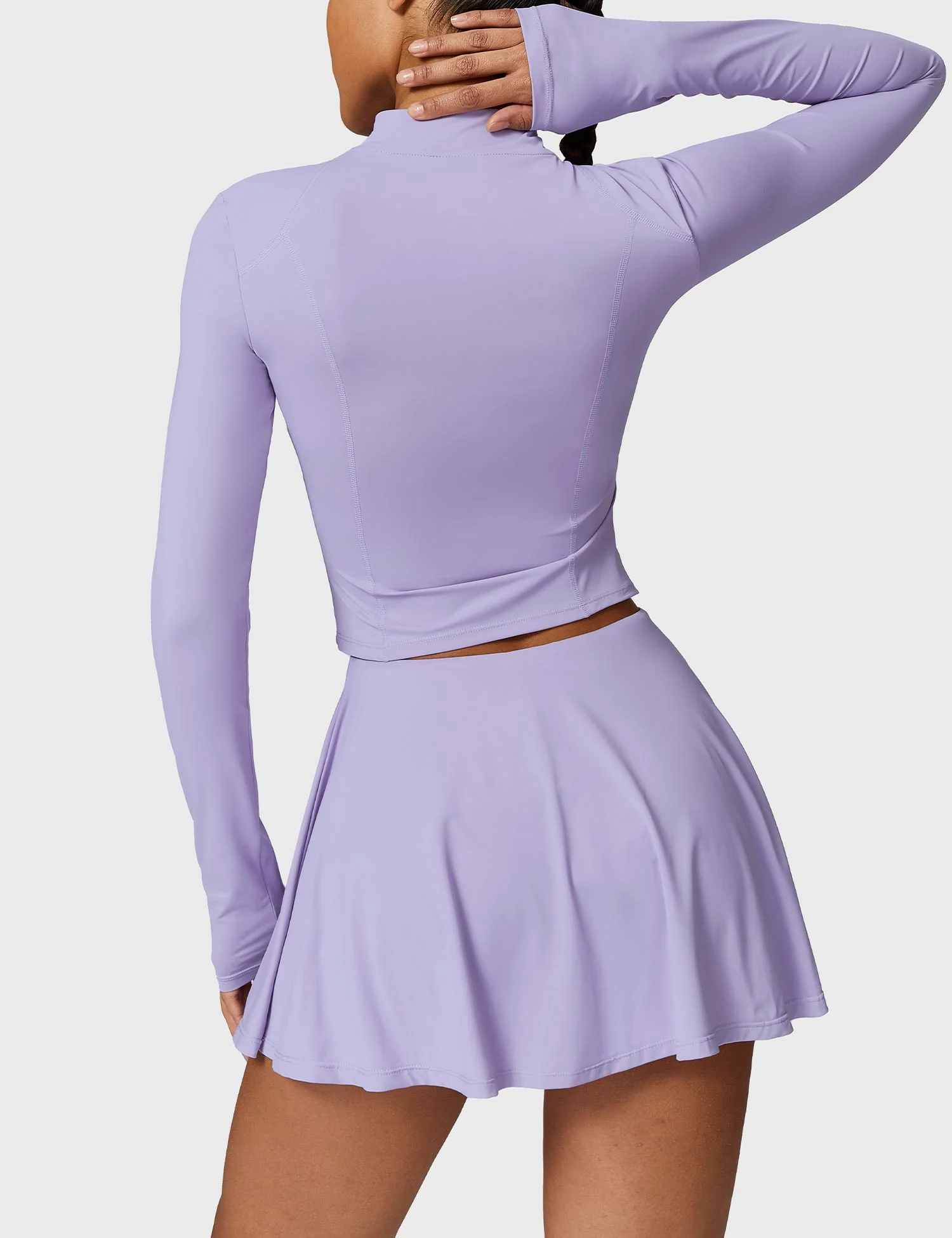 Long Sleeve Tennis Skirt Sets - Image 12