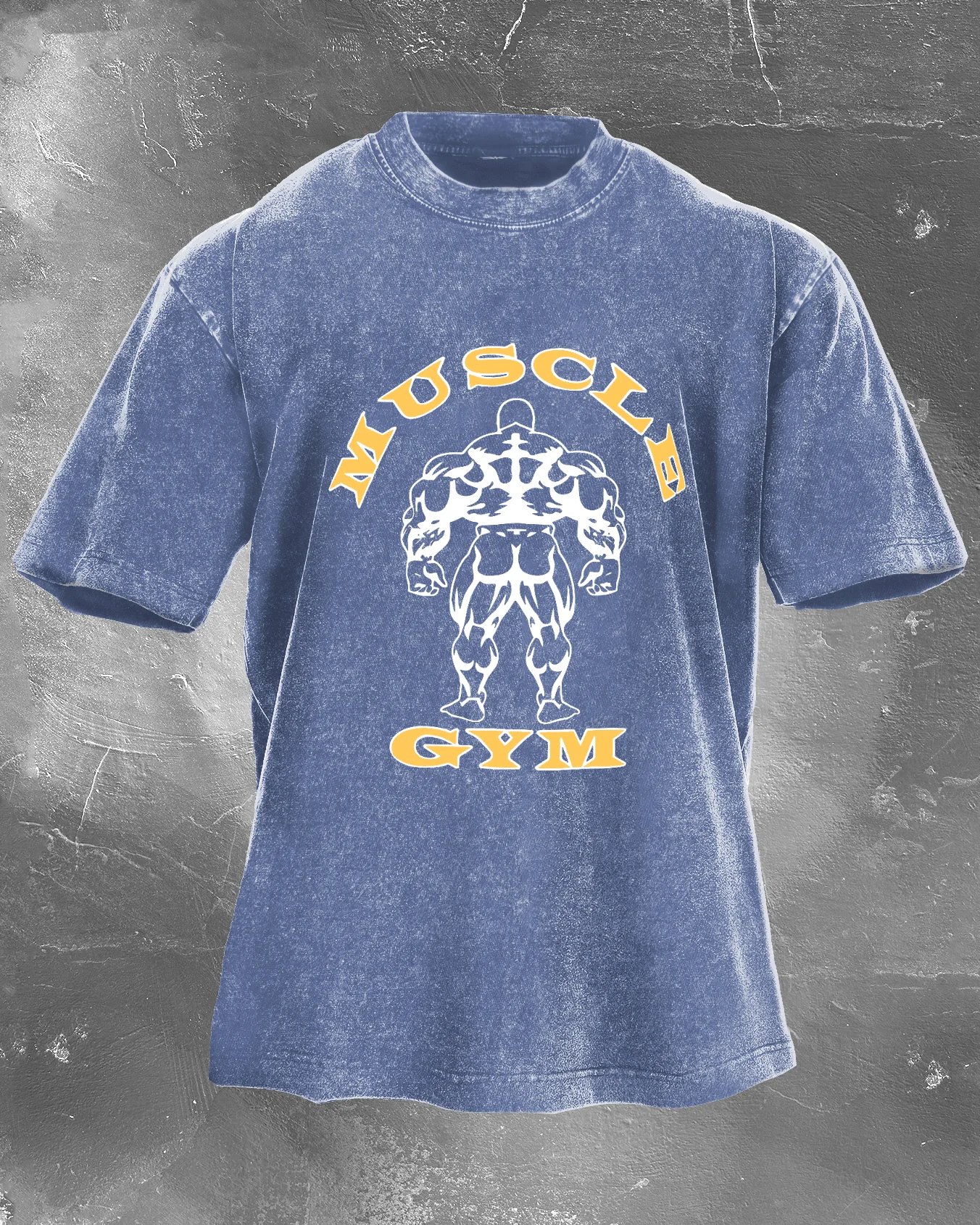 MUSCLE GYM WASHED T-SHIRT - Image 3