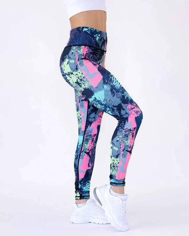 Ocean Abstract Leggings - Image 3
