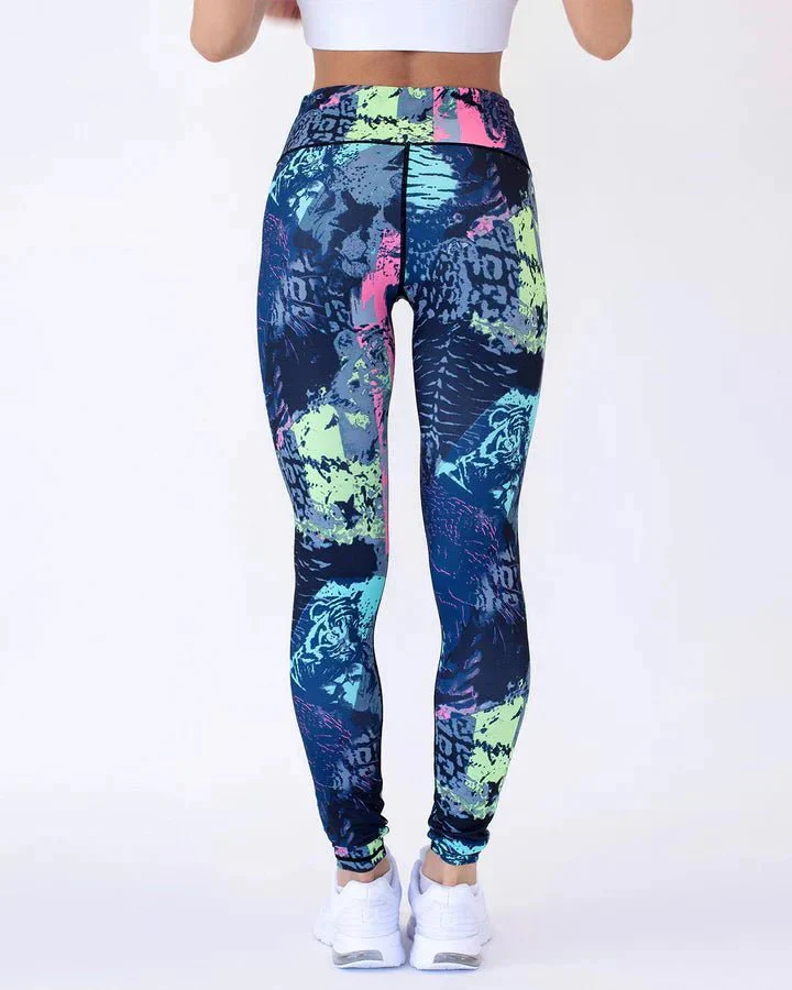 Ocean Abstract Leggings - Image 4