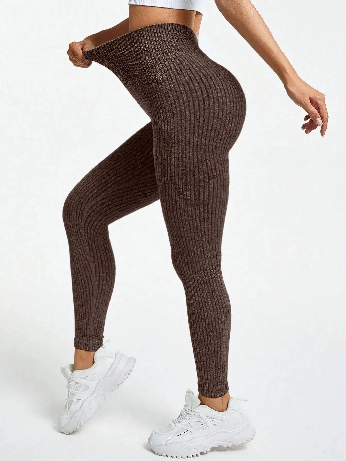Gerippte nahtlose Leggings - Image 23