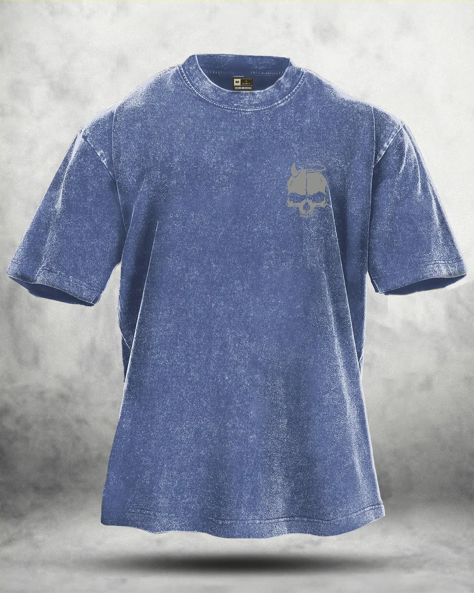 SKUL WING WASHED T-SHIRT - Image 5