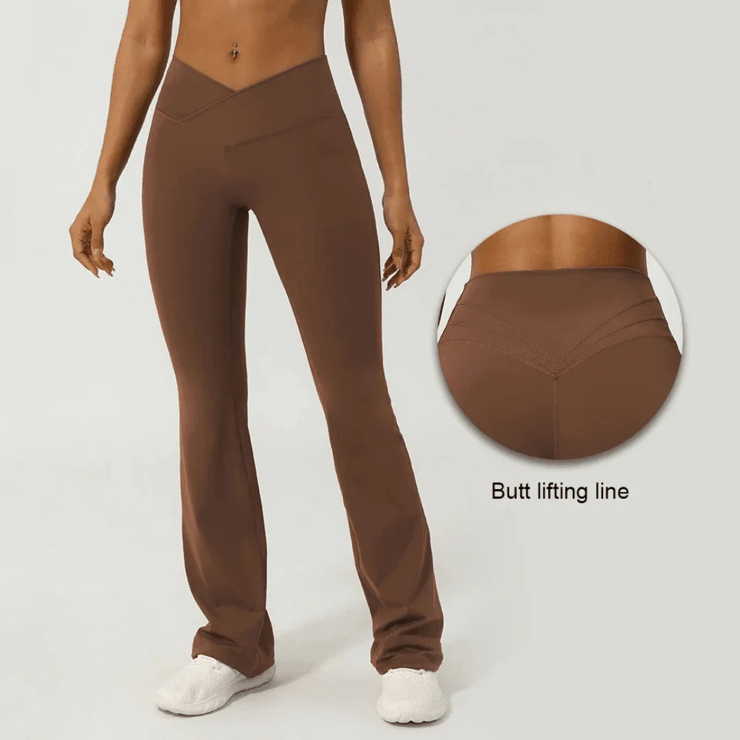 V-Cross front flare leggings - Image 2