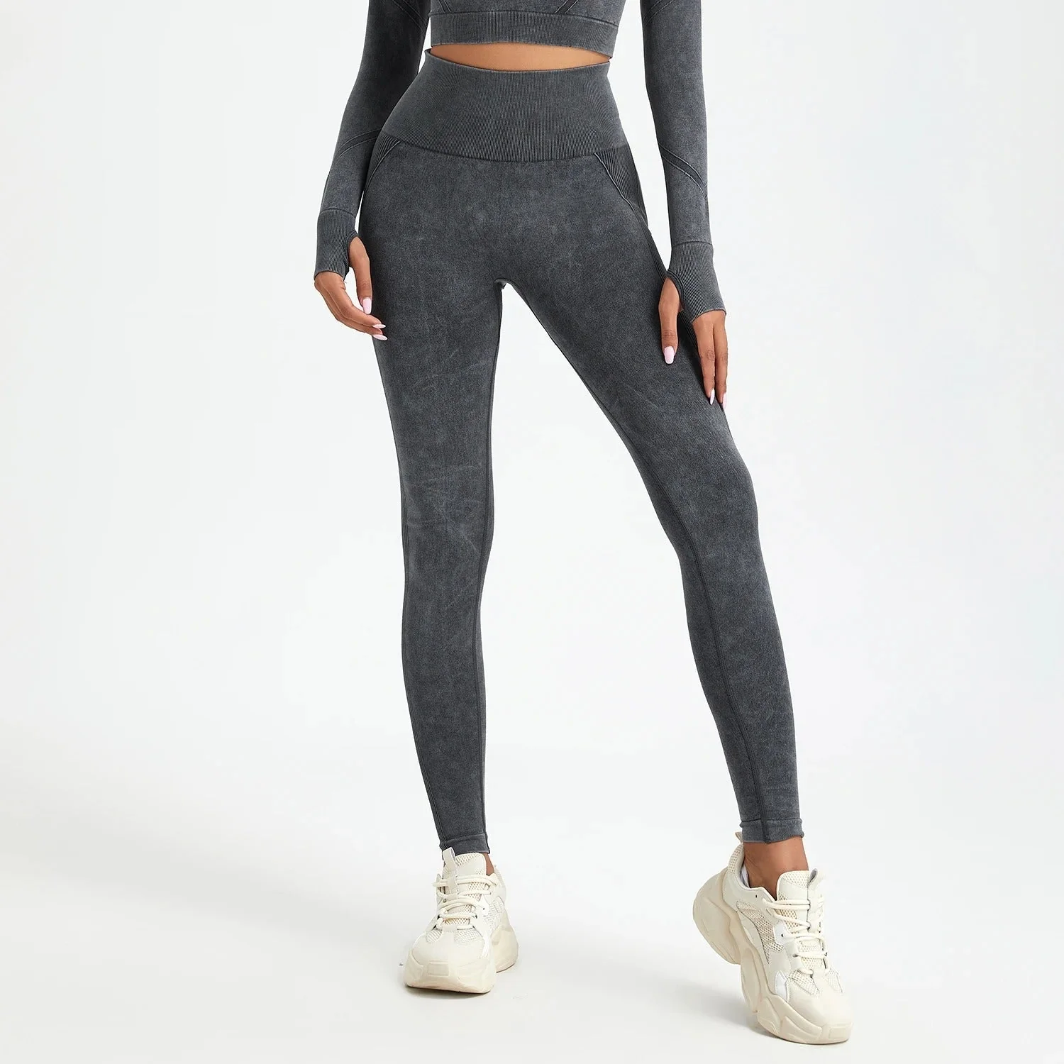 Washed seamless push-up Leggings