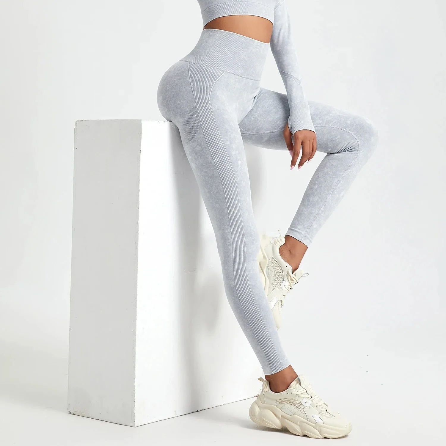 Washed seamless push-up Leggings - Image 3