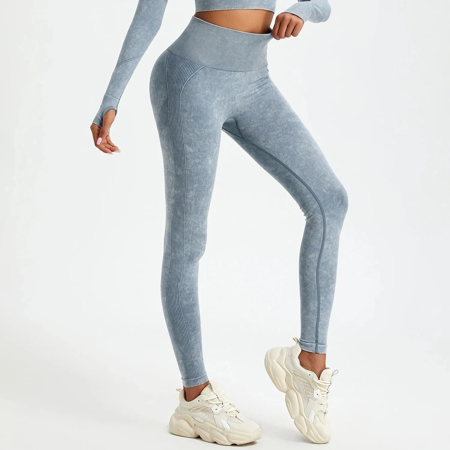 Washed seamless push-up Leggings - Image 8