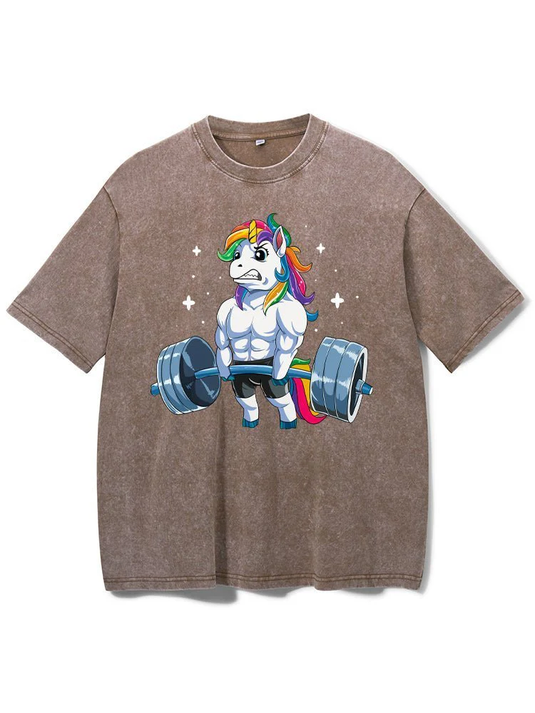 Weightlifting Unicorn T-Shirt - Image 4