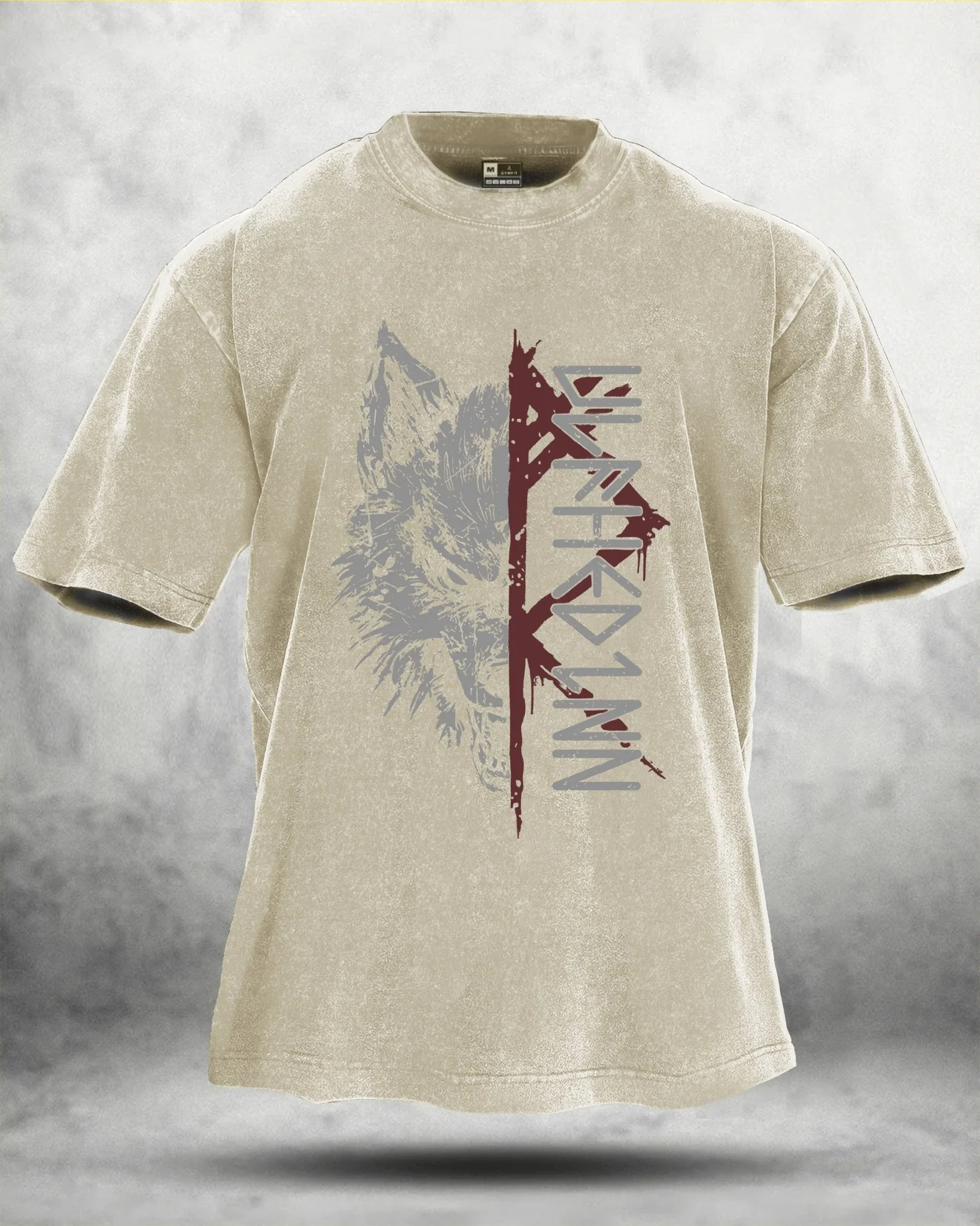 WOLF RITUAL WASHED T-SHIRT - Image 3