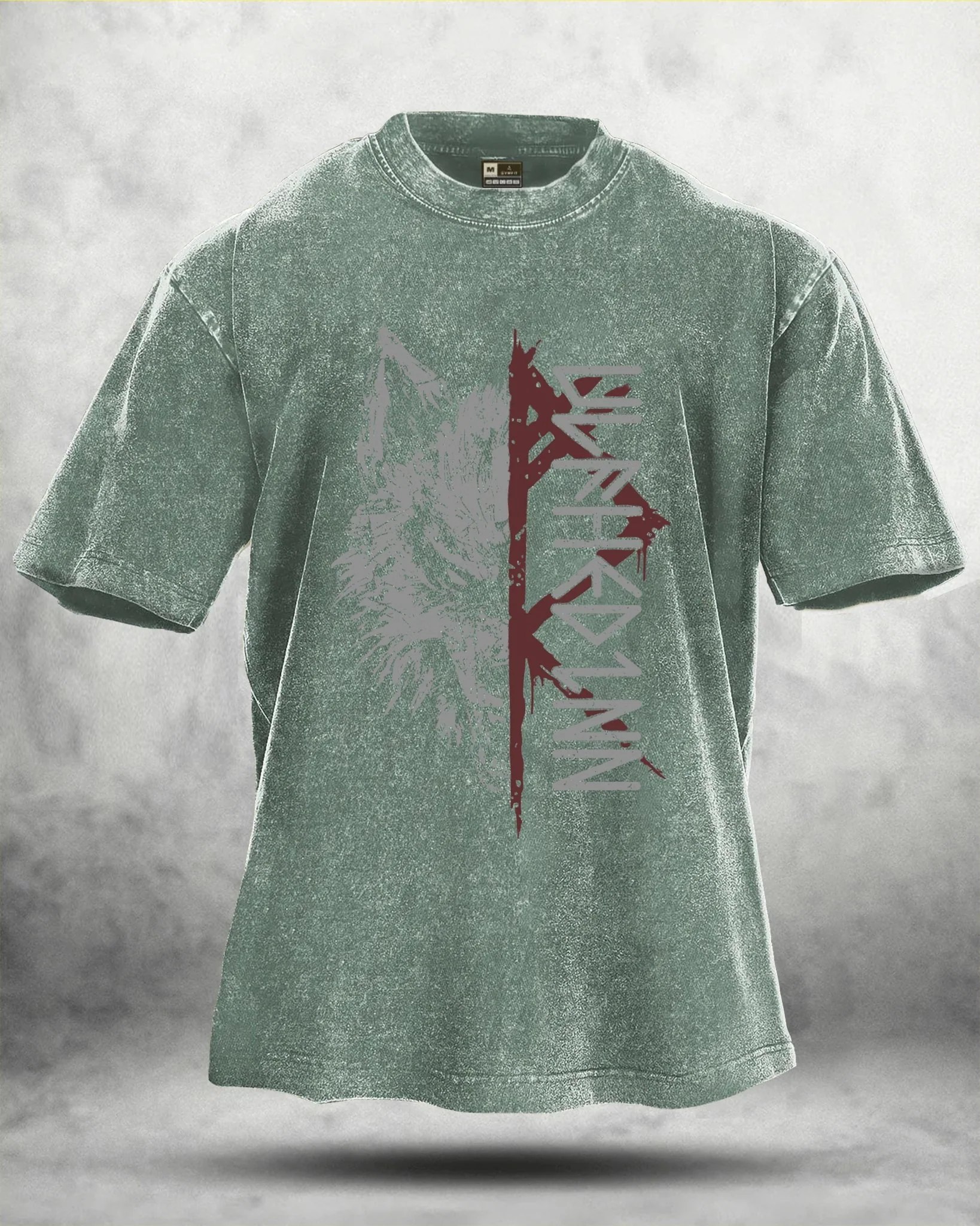 WOLF RITUAL WASHED T-SHIRT - Image 4