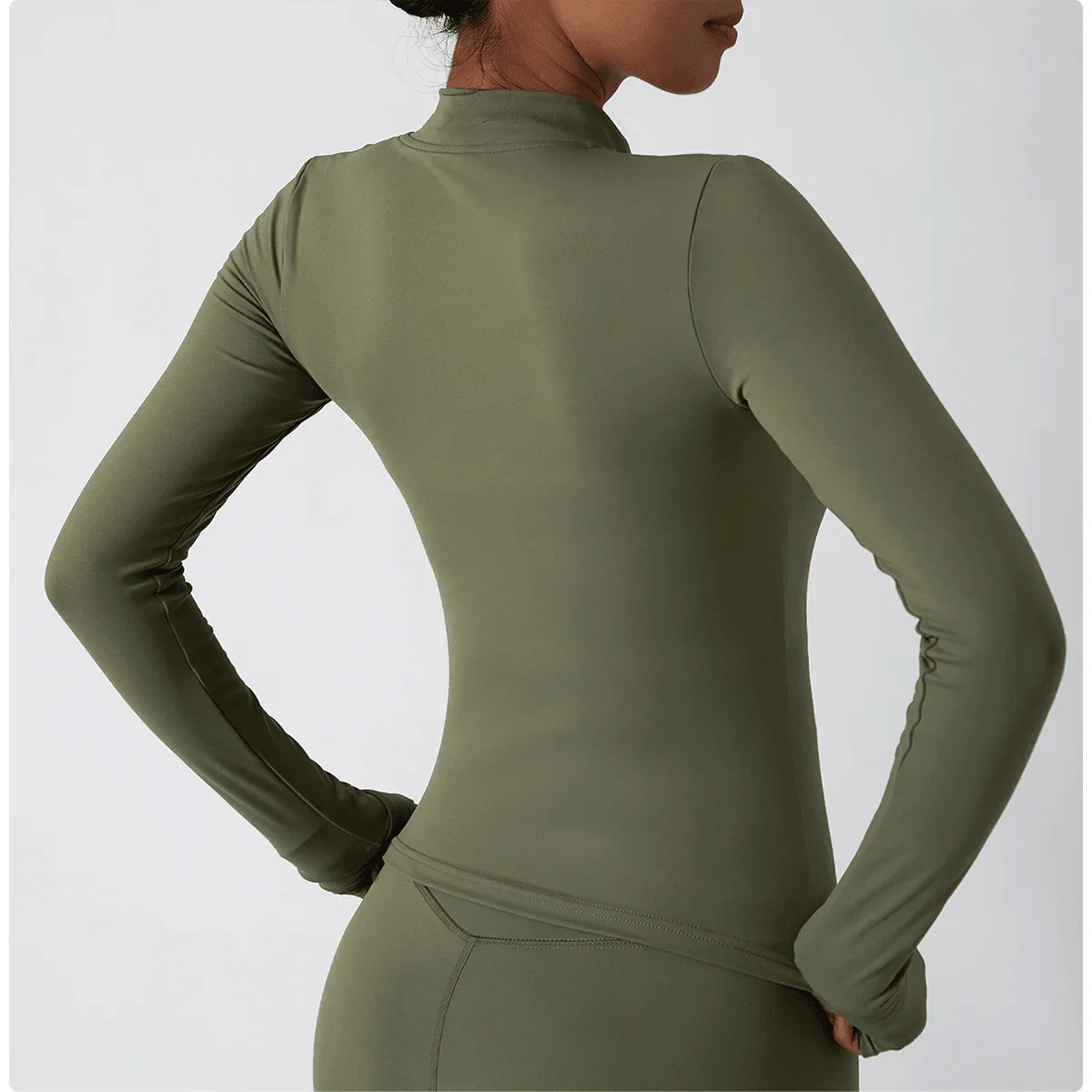 Yoga-Shirt mit Reißverschluss - Image 14